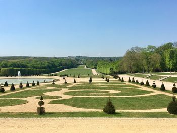 Scenic view of a beautiful park in parc de sceaux 