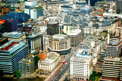 Aerial view of city