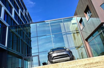 Low angle view of built structure against sky