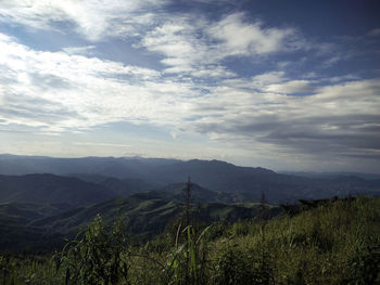 Scenic view of landscape against sky