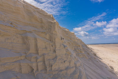 View of sand dunes at beach