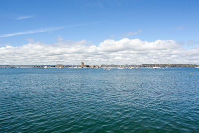 Scenic view of sea against sky