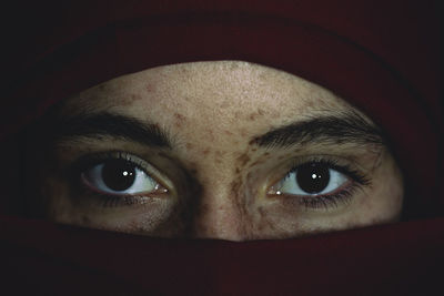 Close-up portrait of woman