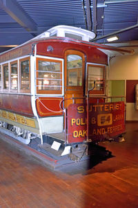 Train at railroad station platform