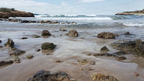 Scenic view of sea against sky