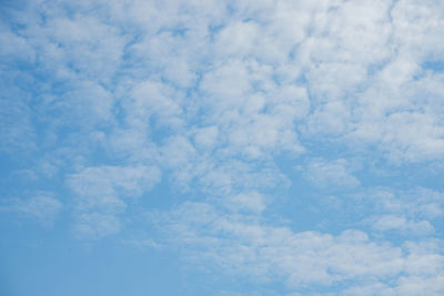 Low angle view of clouds in sky