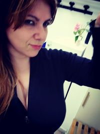 Portrait of woman smiling