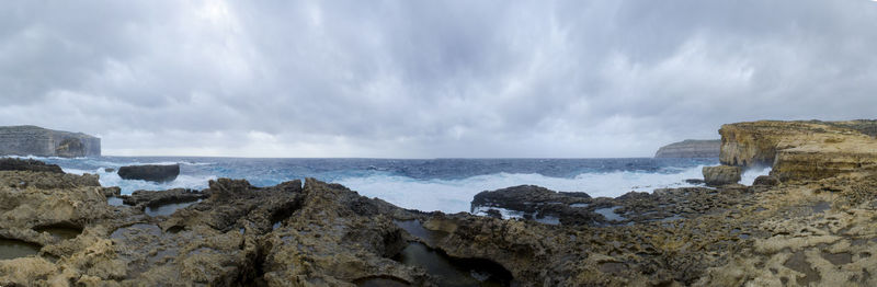 Panoramic view of sea against sky