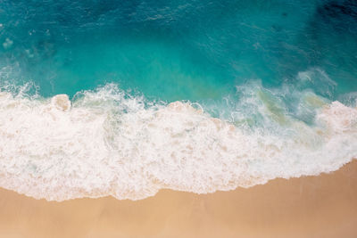 High angle view of beach