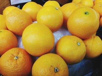 Full frame shot of oranges for sale