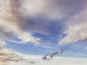 Low angle view of clouds in sky