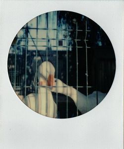 Reflection of train on water