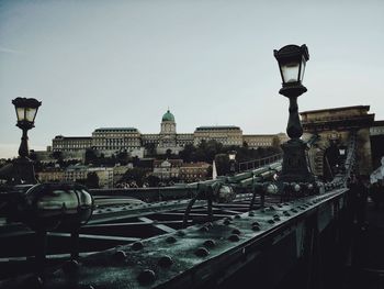 View of fort against clear sky