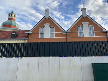 Low angle view of building against sky