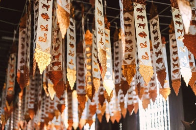 Close-up of spices for sale in market