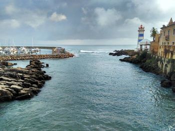 Scenic view of sea against sky