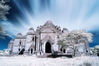 Low angle view of church against sky