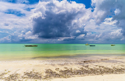 Scenic view of sea against sky