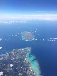 Aerial view of ocean