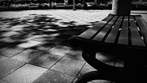 Empty footpath