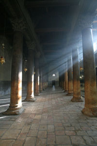 Empty corridor of building