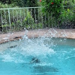 Water splashing in water