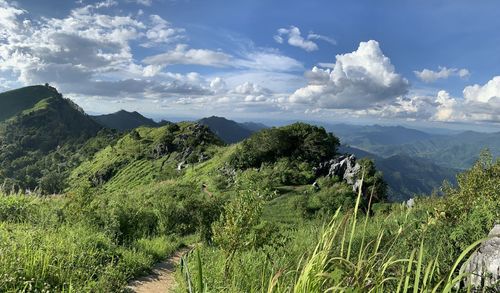 Panoramic view of landscape against sky