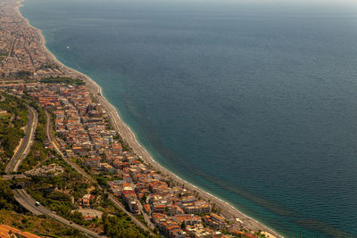 View of the top of a typical sicilian seafaring town