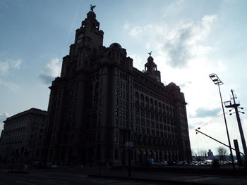 Low angle view of building against sky