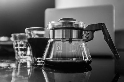 Close-up of drink on table