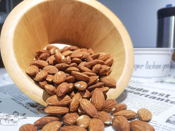 Close-up of coffee on table