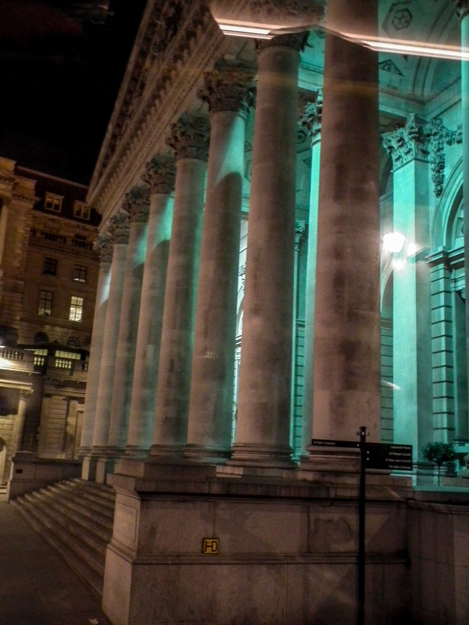 VIEW OF COLUMNS IN BUILT STRUCTURE