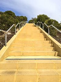 Low angle view of bridge against sky