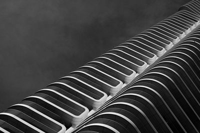 Monochrome modern building facade abstract