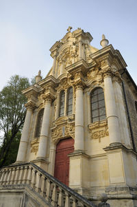 Low angle view of historical building against sky