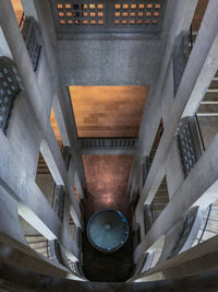 Directly below shot of staircase in building