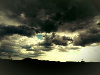 Low angle view of cloudy sky