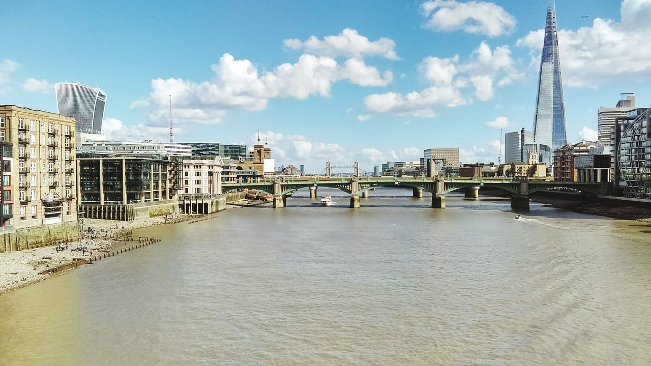 BRIDGE OVER RIVER IN CITY