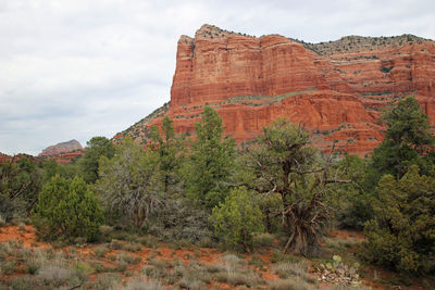 Scenic view of mountain against sky