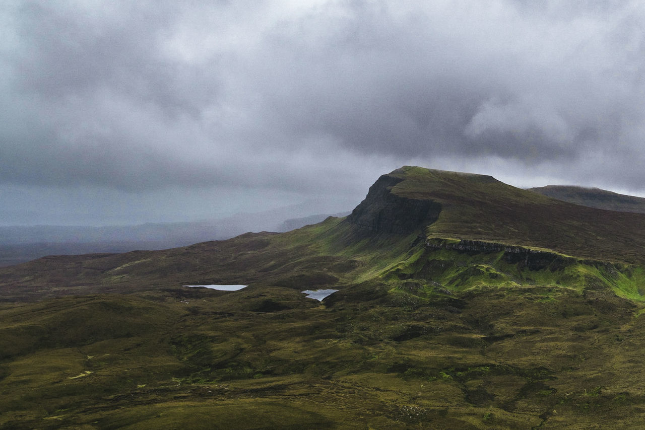 SCENIC VIEW OF MOUNTAIN AGAINST CLOUDY SKY