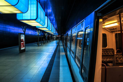 Train at railroad station