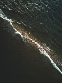 High angle view of sea