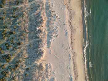 High angle view of beach