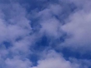 Low angle view of clouds in sky