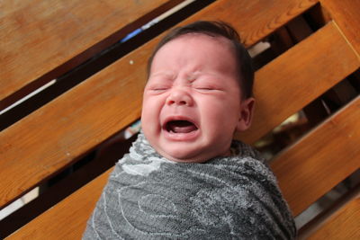 Close-up of cute baby boy