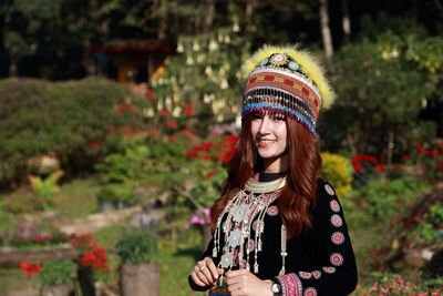 Portrait of a smiling young woman