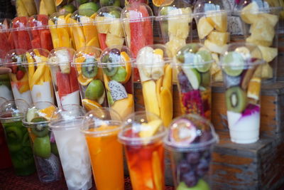 Various fruits for sale in market