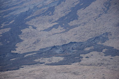 High angle view of land