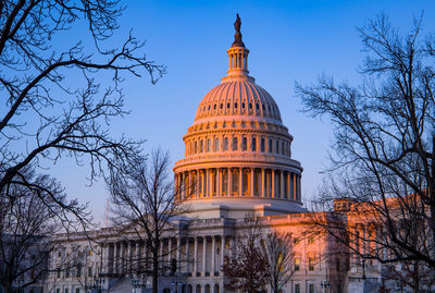 The capitol building, in washington dc, at sunrise 