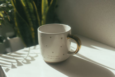 Close-up of coffee on table